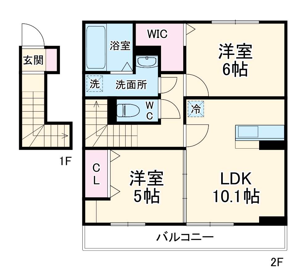 エクセル新治の間取り