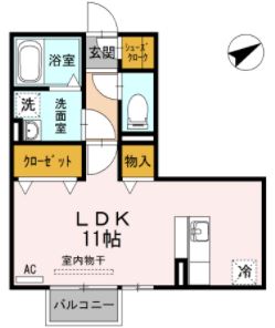 エスペランサ B棟の間取り