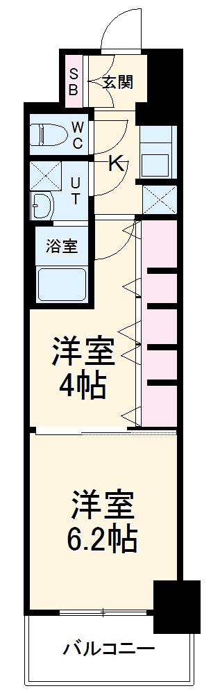 S-RESIDENCE六番町の間取り