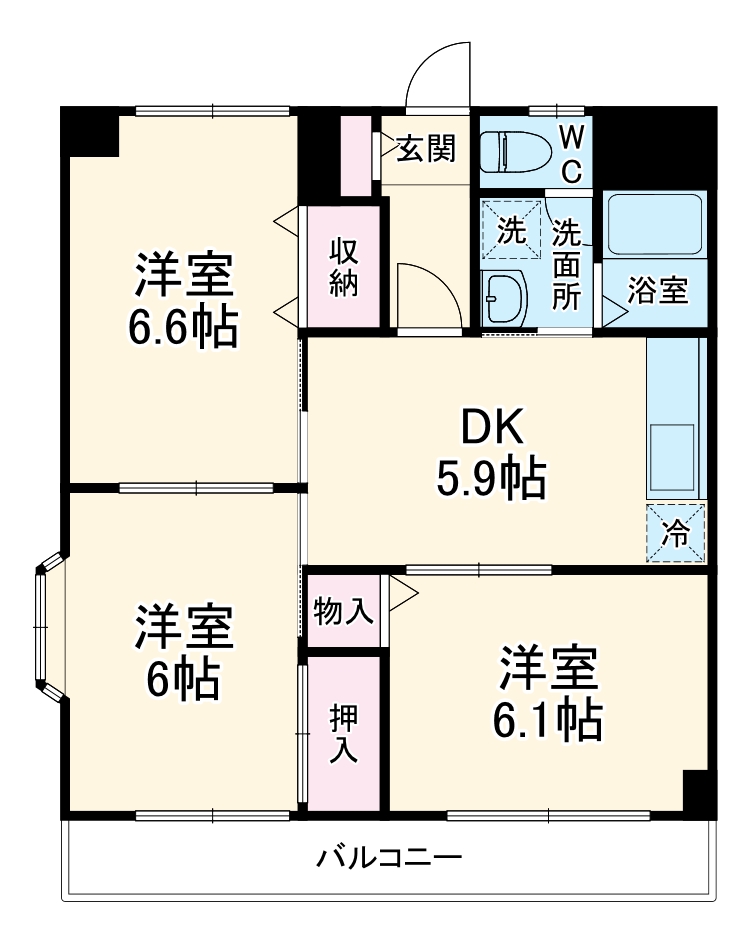 エステート宮崎台の間取り