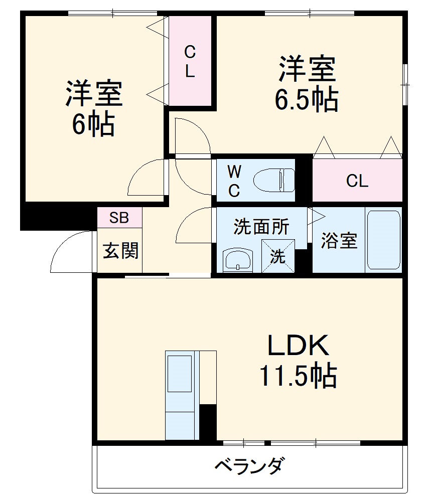 ラークヒルズCの間取り