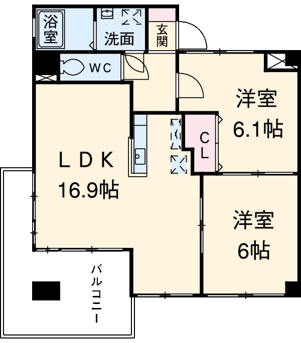 カルム竹林の間取り