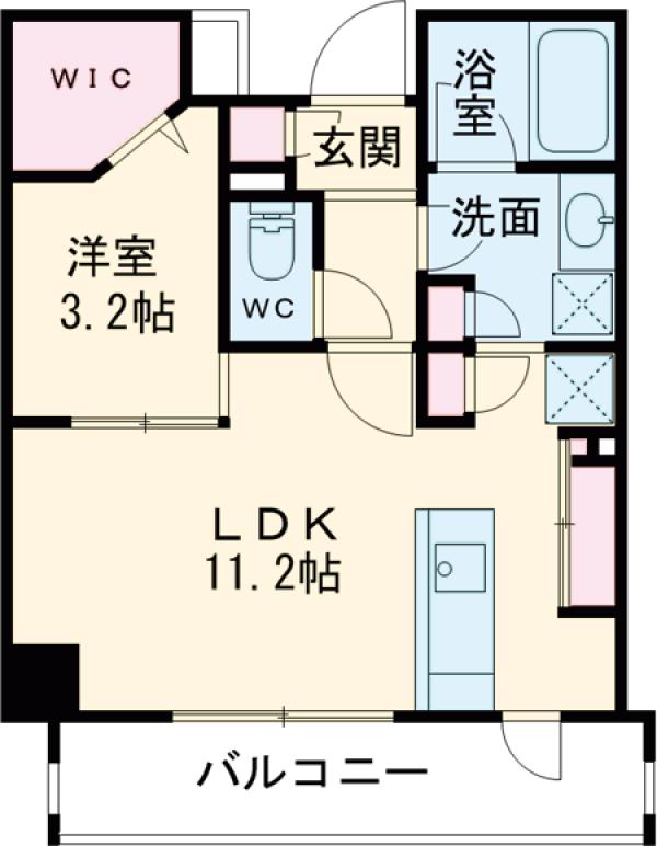 レスピール蓮根の間取り