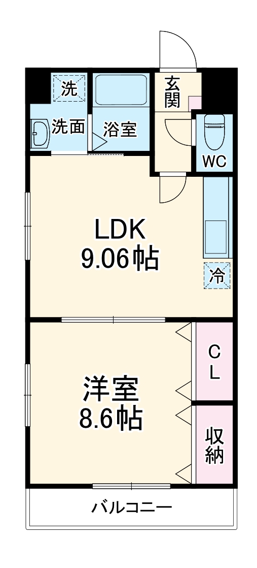 リベルテ東川口の間取り