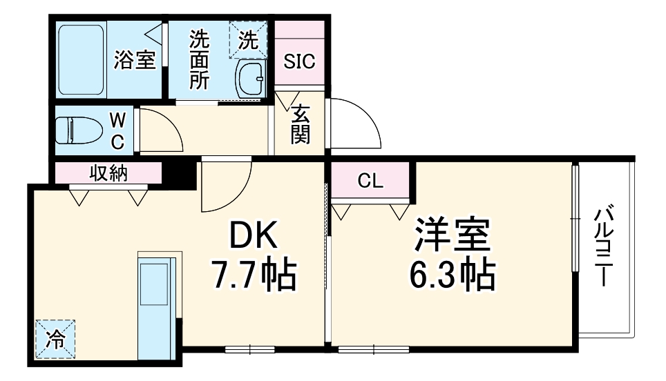 grass courtの間取り