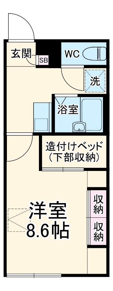 レオパレスノースセブンの間取り