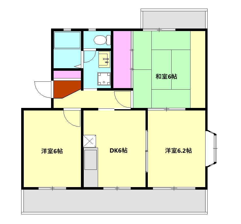 クレール川坂の間取り