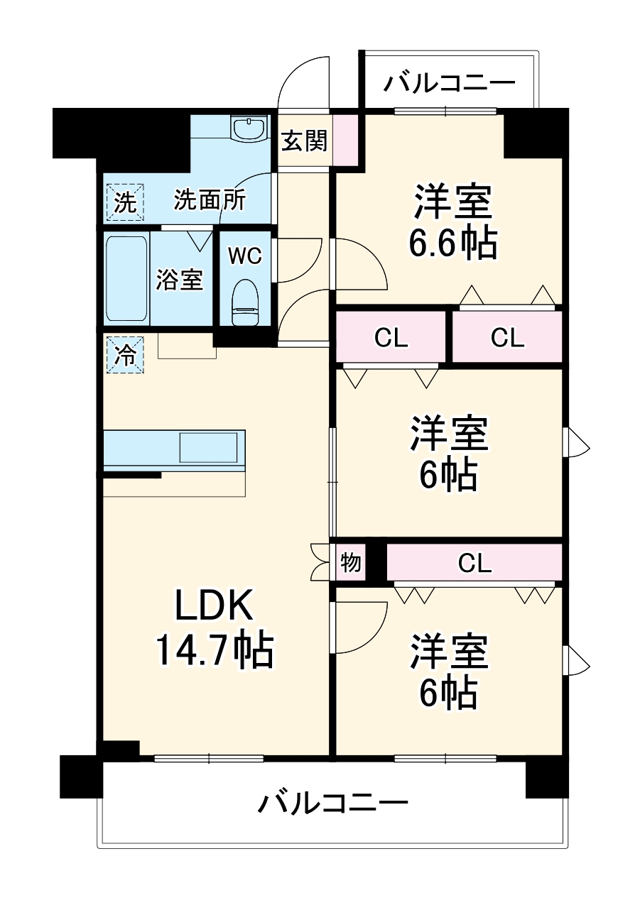 PLAZA池尻1の間取り