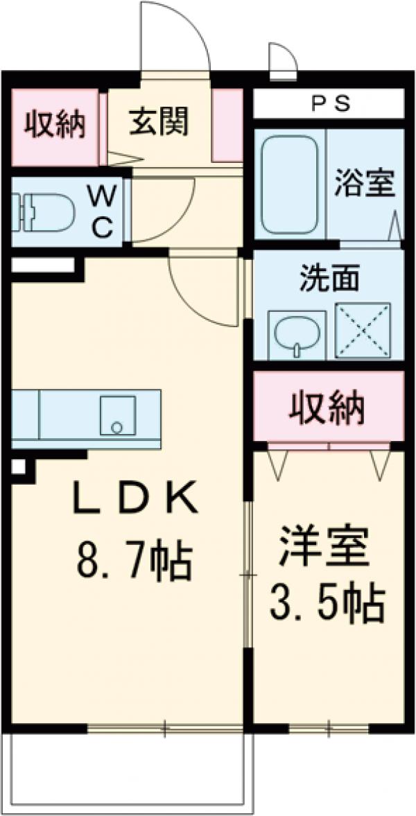 HITエルメゾンの間取り
