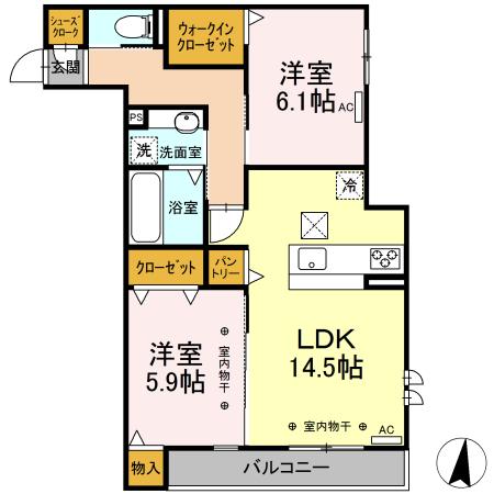グランロシェ小森の間取り