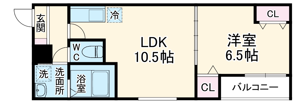 フジパレス門真浜町Ⅱ番館の間取り