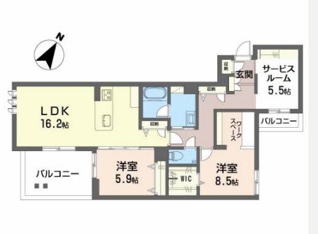HIGH LINE PARKの間取り