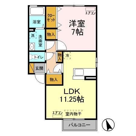 アルティスタ Aの間取り