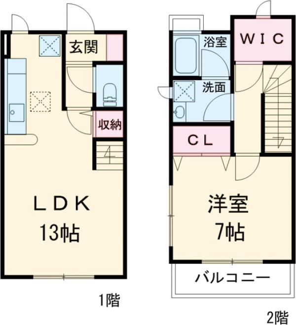 フルールの間取り
