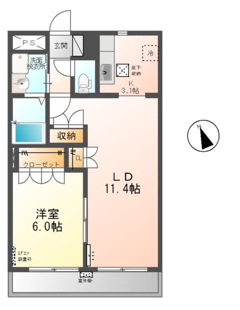サンヴィラージュの間取り