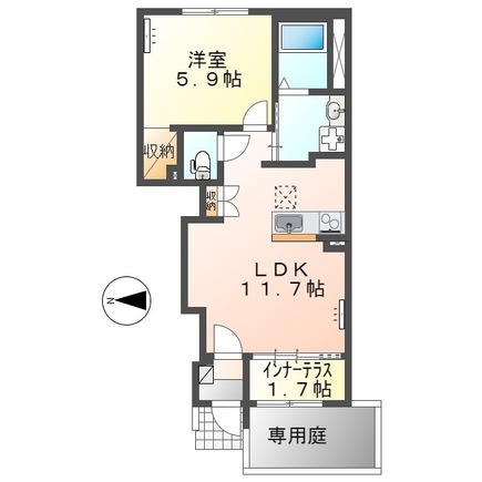 リヴィエール Ⅳの間取り