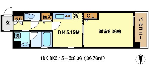ベラジオ京都神泉苑の間取り