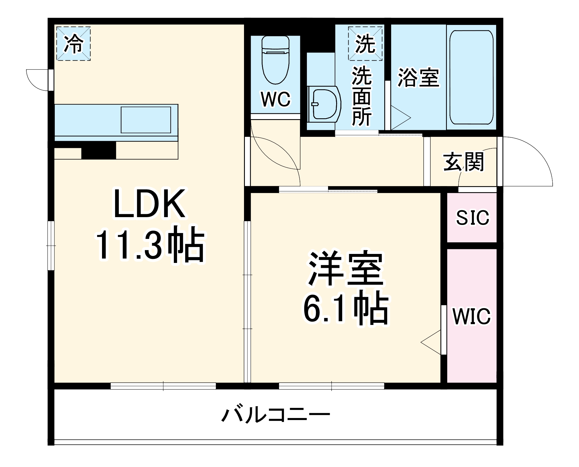 ホワイトコーストポロの間取り