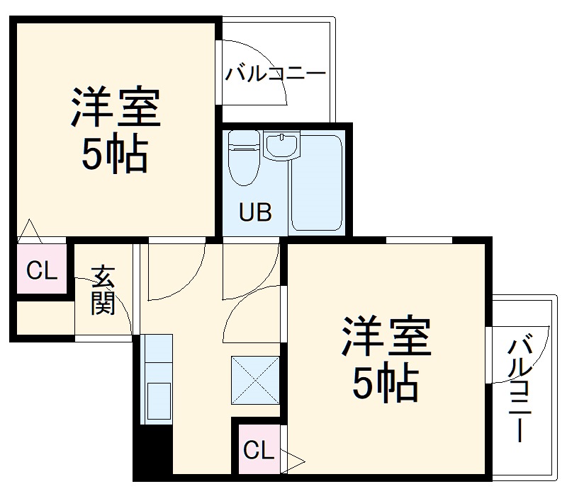 六龍苑岡町の間取り