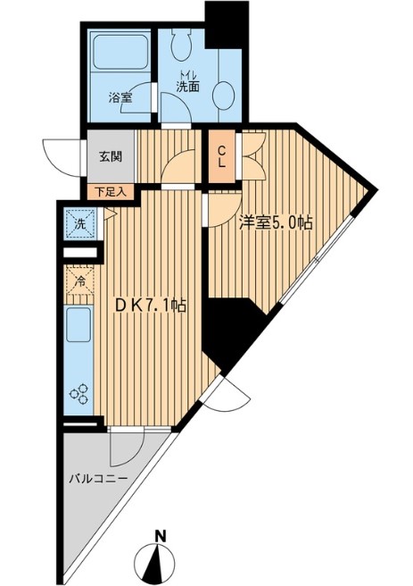 ＫＤＸレジデンス千駄木の間取り