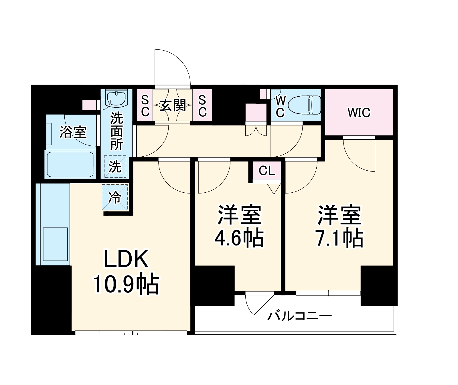 ワンルーフレジデンス板橋大山の間取り