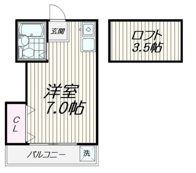 CASA滝王子の間取り