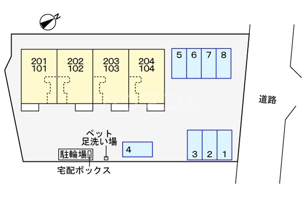 2/6 駐車場