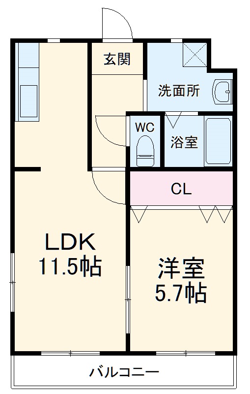 Felice gatto Yokosukaの間取り