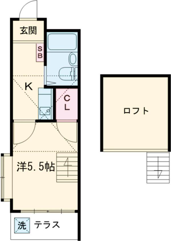 レオパレス旗の台の間取り