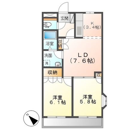 アシューレA棟の間取り