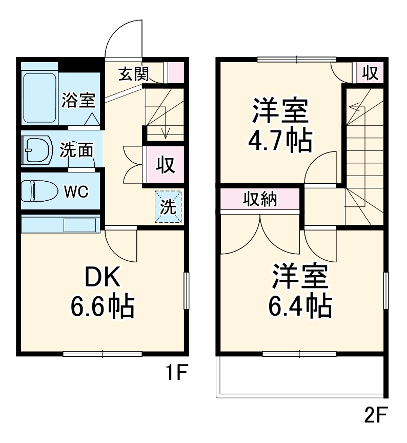レオパレスサナロAの間取り