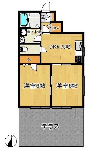 サンブレージュ宮崎台の間取り