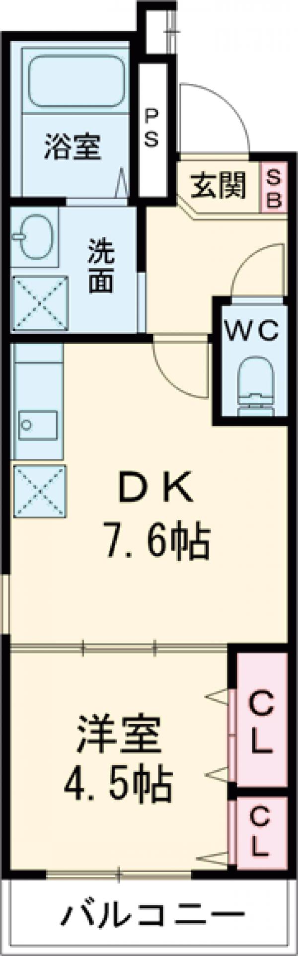 フジパレス西取石Ⅱ番館の間取り