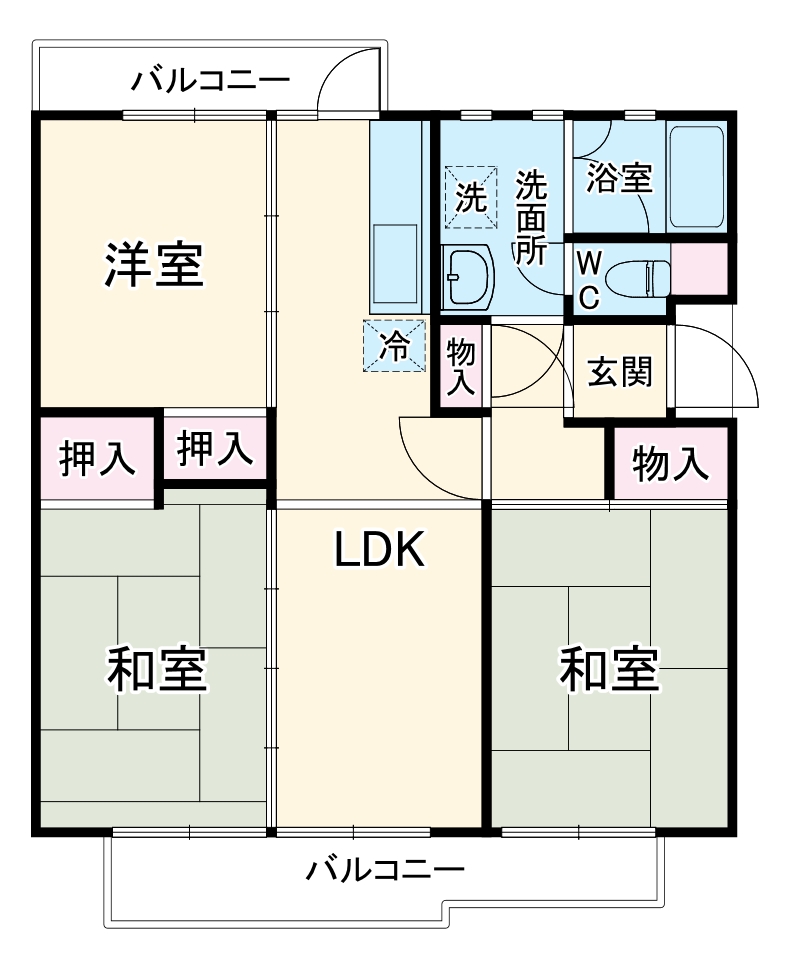 幸手南団地の間取り