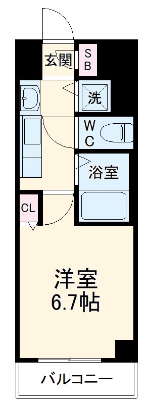 ライジングコート名古屋駅前東の間取り