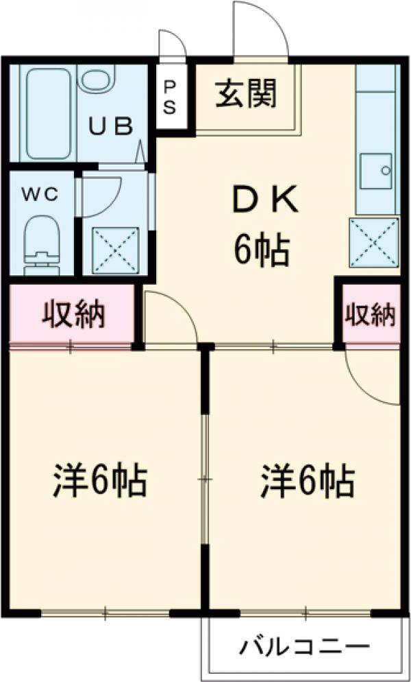 シティーハイツEiの間取り