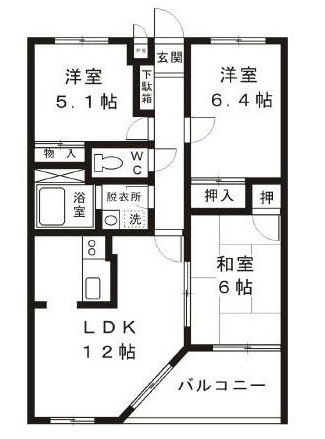 ブルーピア石井の間取り