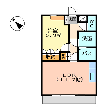 ルミナスハイムの間取り