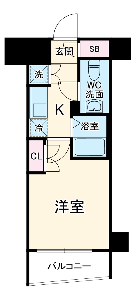 エクセリア二子多摩川の間取り