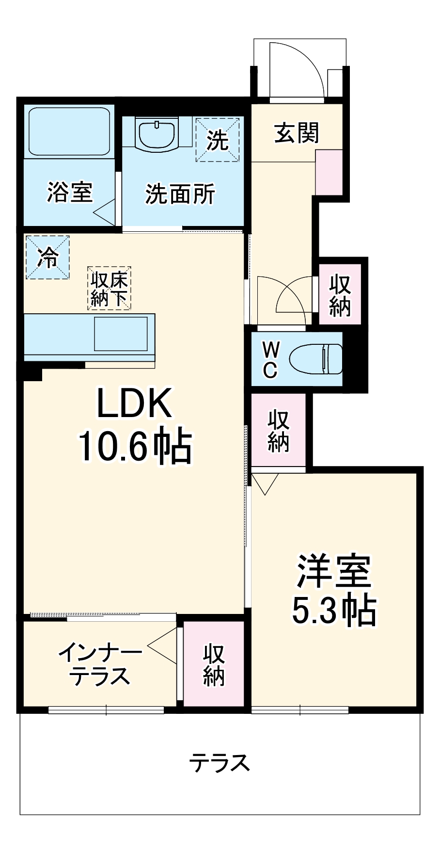 ウエストリーフⅡの間取り