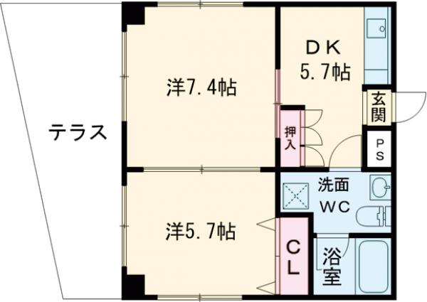 アントレー嵯峨野の間取り