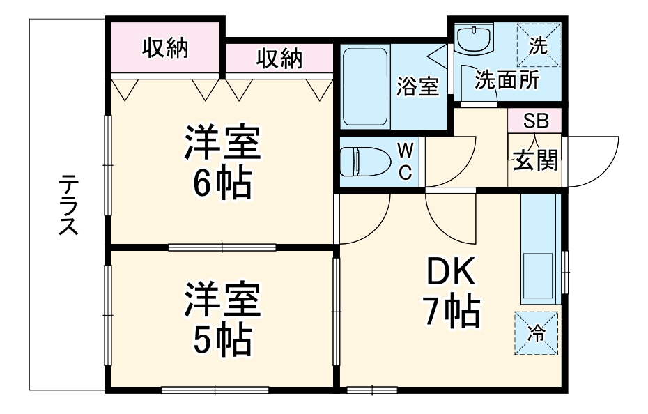 ハイムルーエの間取り