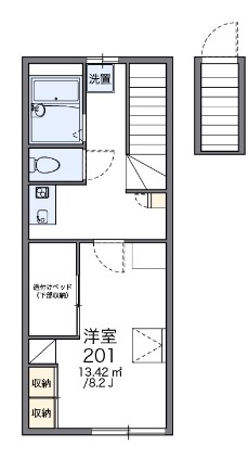 レオパレスボヌールの間取り