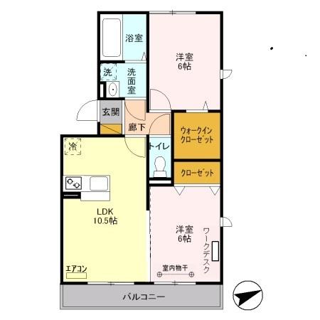 プランタン彩の間取り