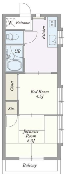 シャンハイツカジクラの間取り