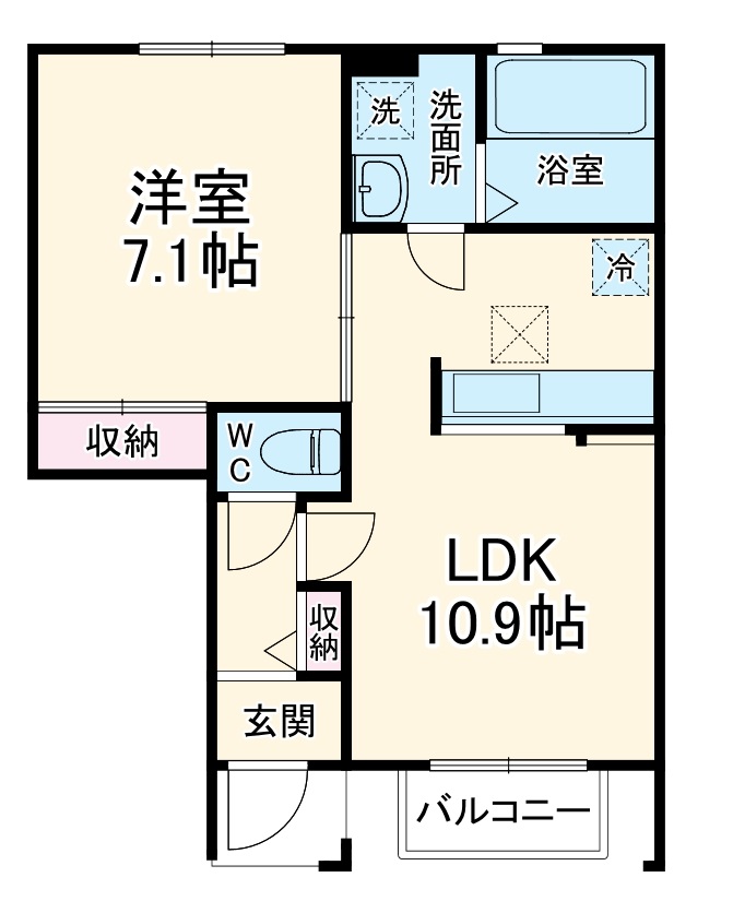Aura E棟の間取り