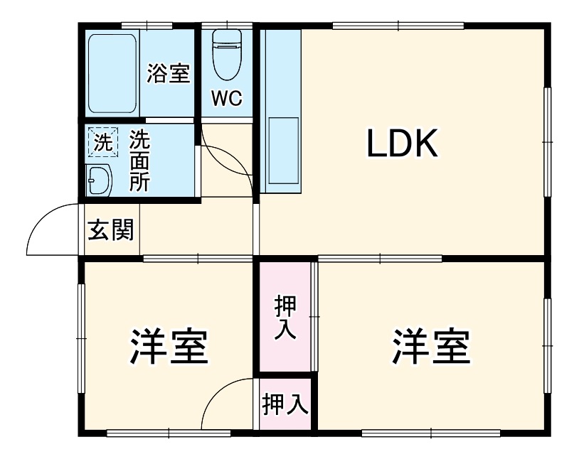 森田貸家の間取り