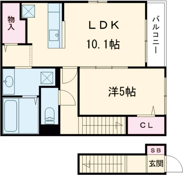 セゾン・Terreの間取り