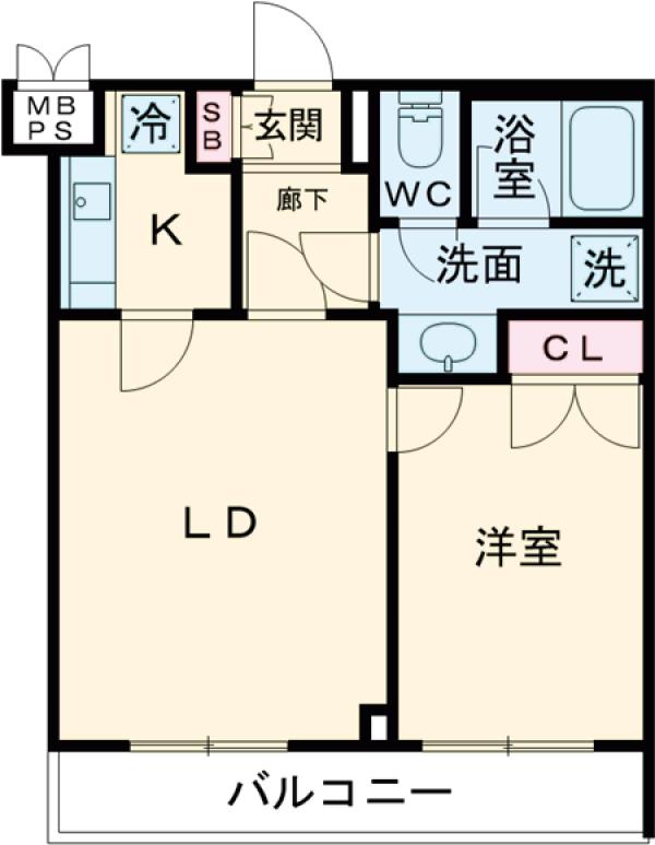 ルーブル早稲田弐番館の間取り