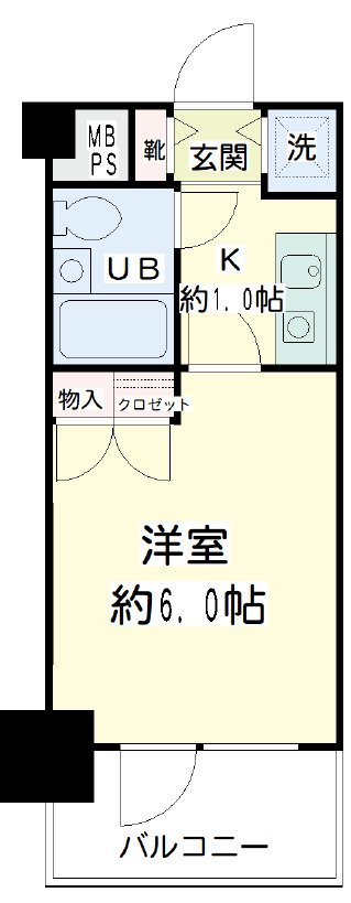 NICアーバンスピリッツ鶴見Ⅰの間取り